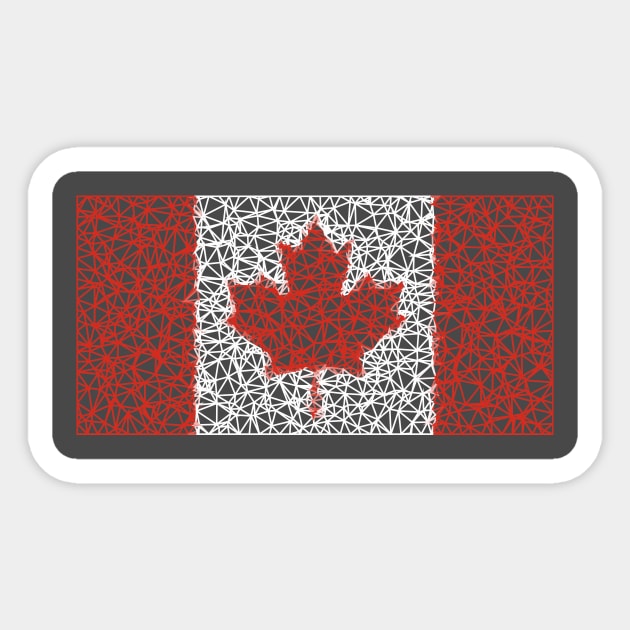 Low Poly Canada Flag Sticker by TRIME